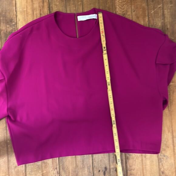 IRO butterfly sleeve pink Ulta top boxy short size 34/small - Picture 3 of 8